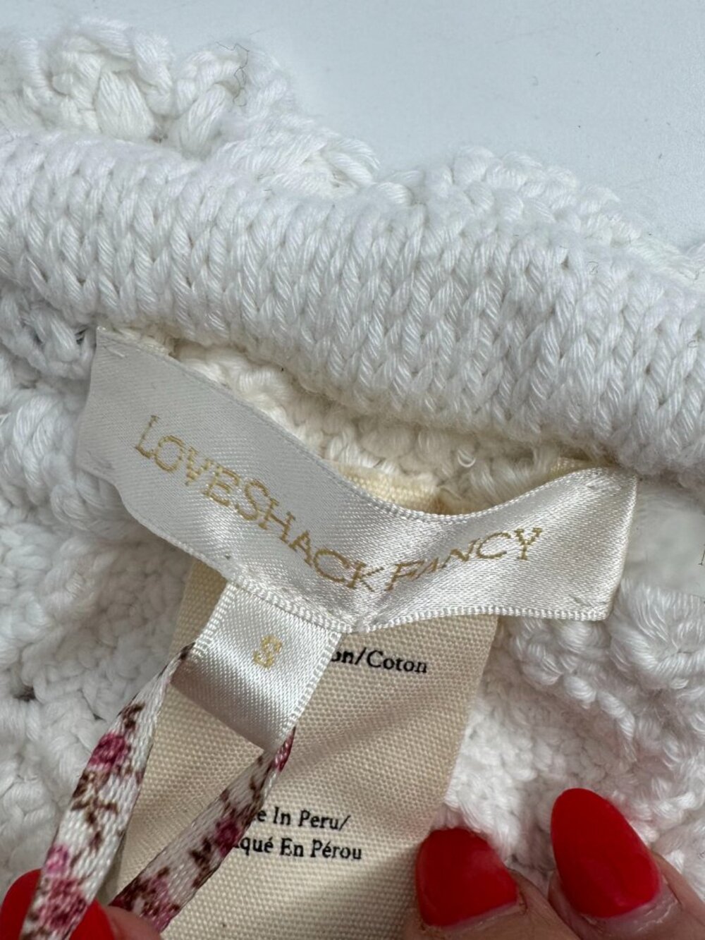 LoveShackFancy Ostelle Crochet Embellished Bikini Set - Size S/L Mixed NWT - Picture 9 of 13